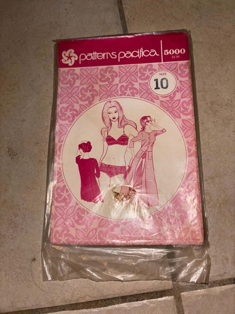 1970's VTG Pacifica Hawaiian Bikini and Cover-Up Pattern 5000 Size 14 UNCUT